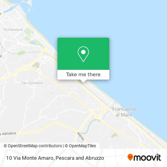 10 Via Monte Amaro map