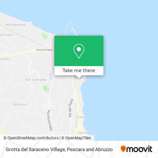 Grotta del Saraceno Village map