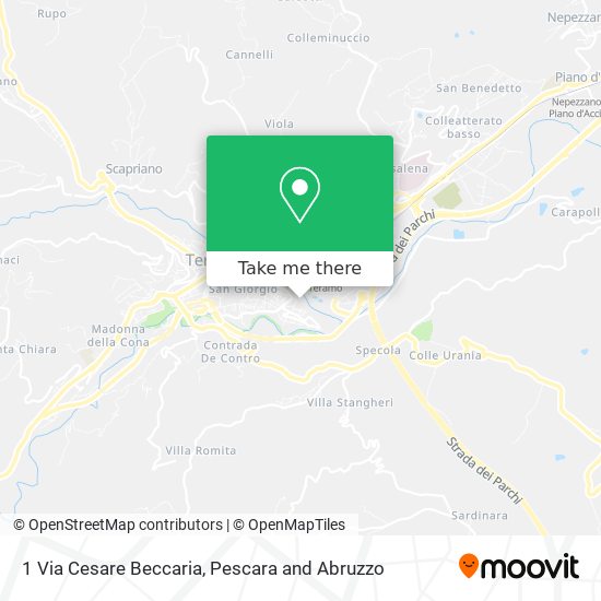 1 Via Cesare Beccaria map