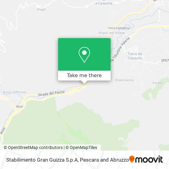 Stabilimento Gran Guizza S.p.A map