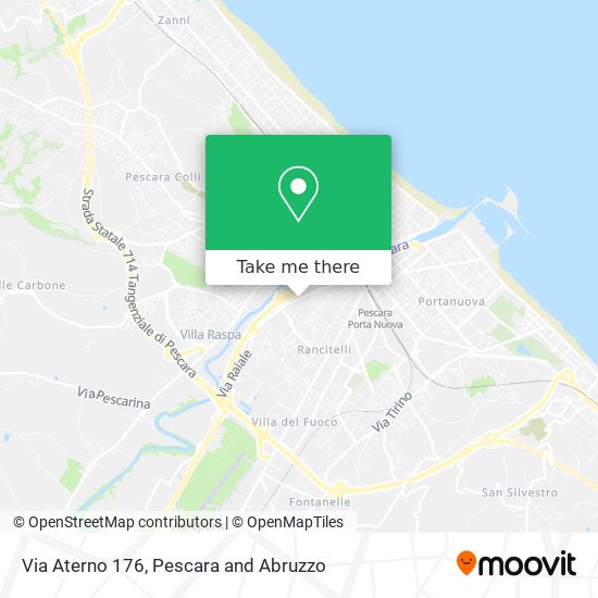 Via Aterno  176 map