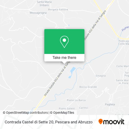 Contrada Castel di Sette  20 map