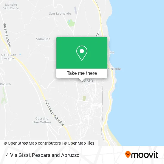 4 Via Gissi map