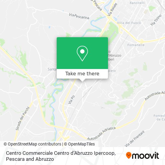 Centro Commerciale Centro d’Abruzzo   Ipercoop map