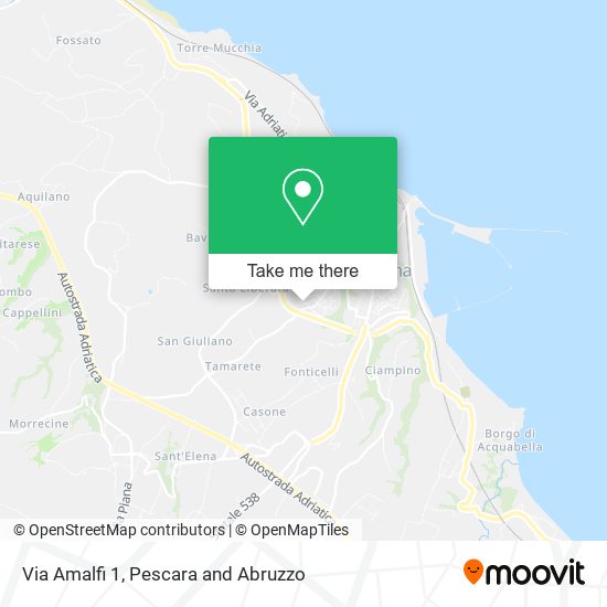 Via Amalfi  1 map