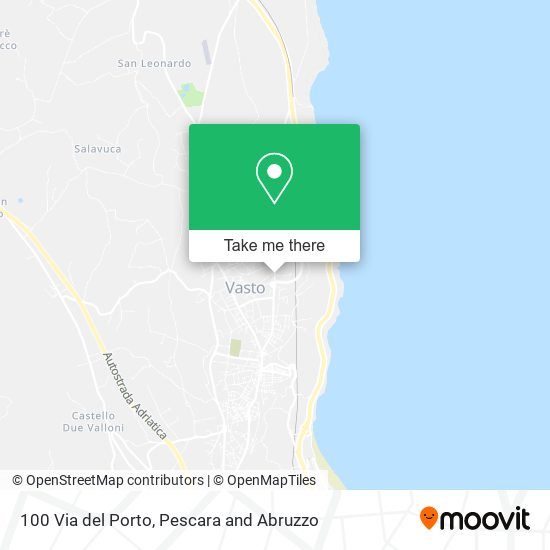 100 Via del Porto map
