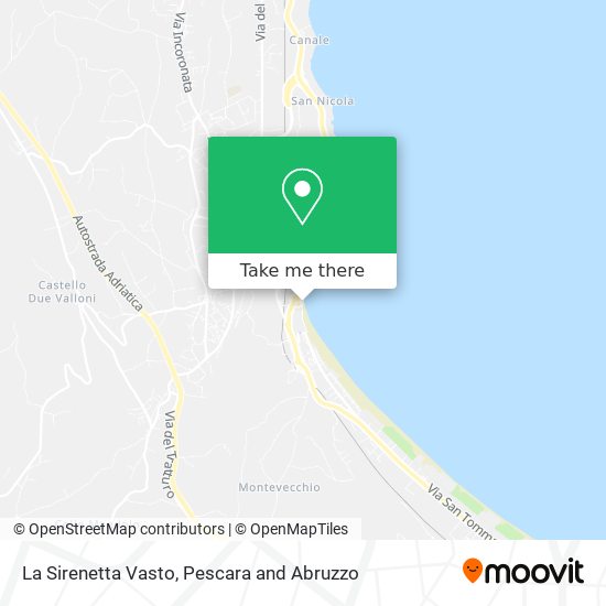 La Sirenetta Vasto map