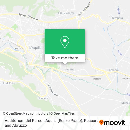 Auditorium del Parco L'Aquila (Renzo Piano) map