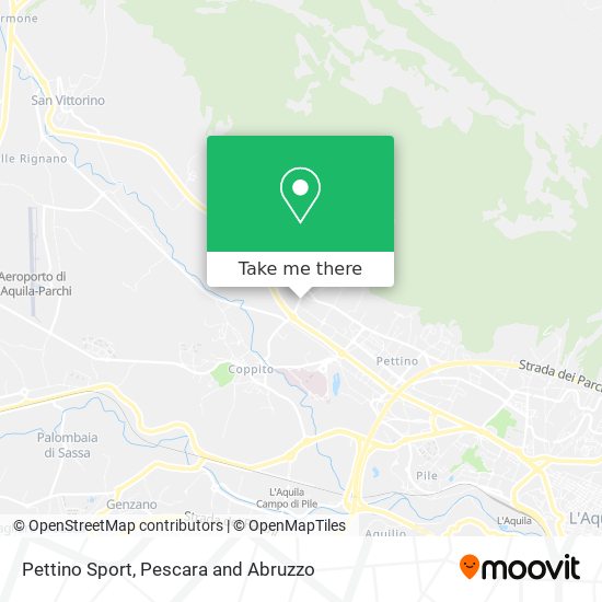 Pettino Sport map