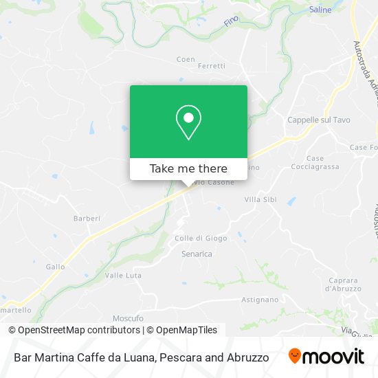 Bar Martina Caffe da Luana map