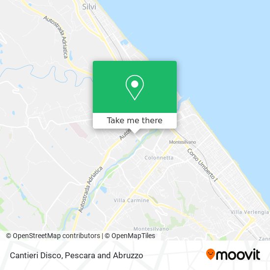 Cantieri Disco map
