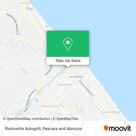 Autogrill Restaurant map