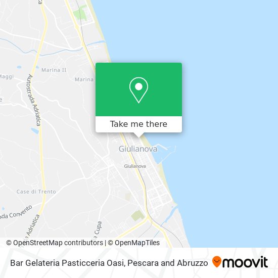 Bar Gelateria Pasticceria Oasi map