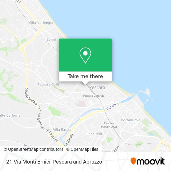 21 Via Monti Ernici map