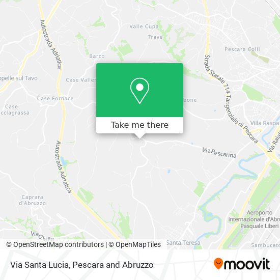 Via Santa Lucia map