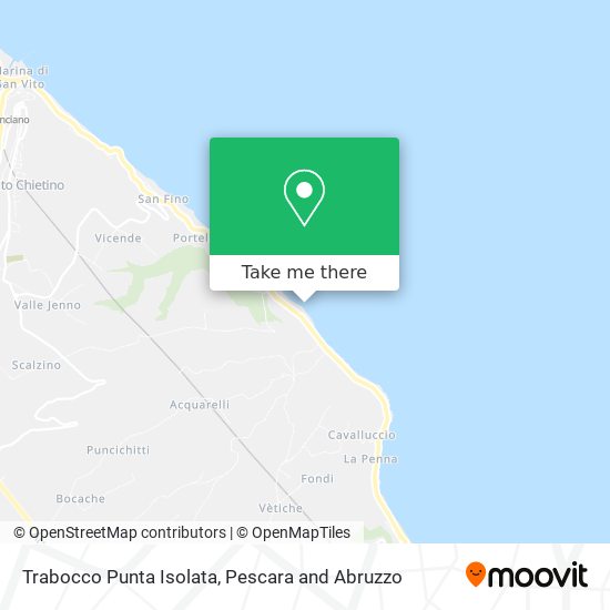 Trabocco Punta Isolata map