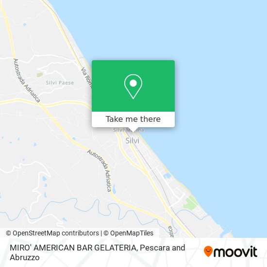 MIRO' AMERICAN BAR GELATERIA map