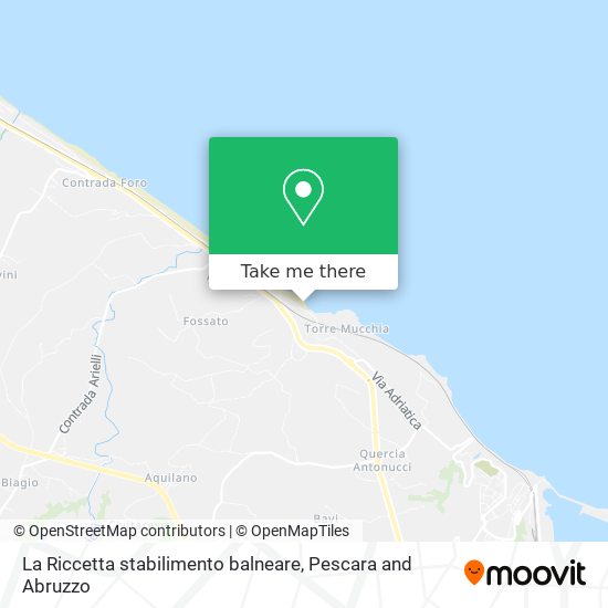 La Riccetta stabilimento balneare map