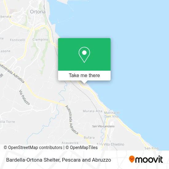 Bardella-Ortona Shelter map