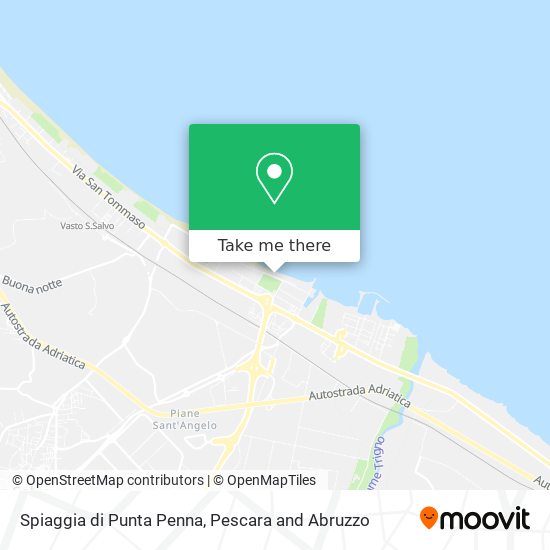 Spiaggia di Punta Penna map