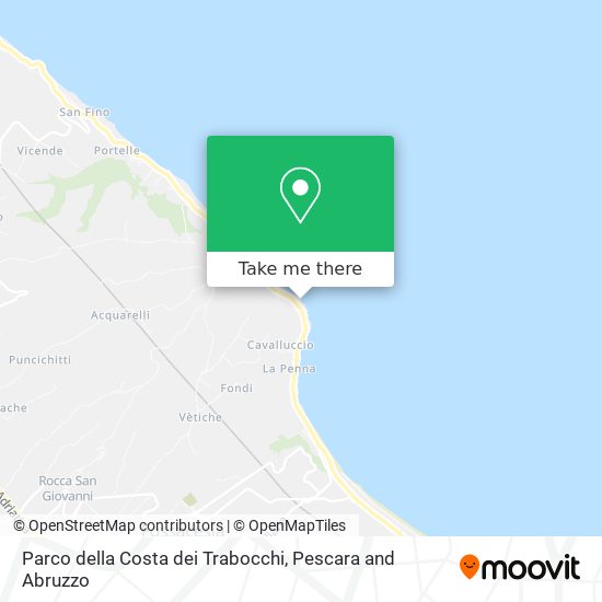 Parco della Costa dei Trabocchi map