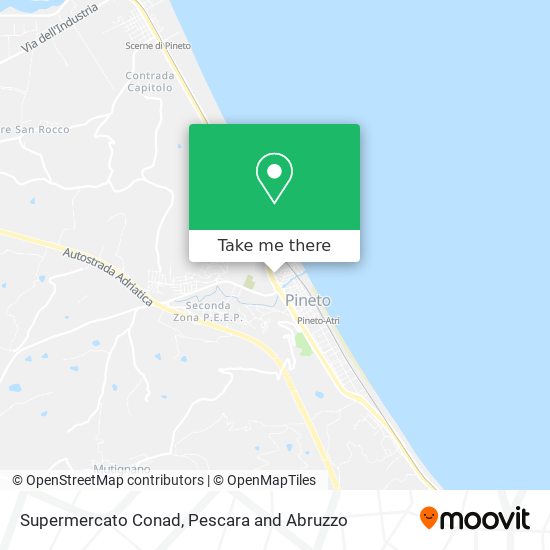Supermercato Conad map
