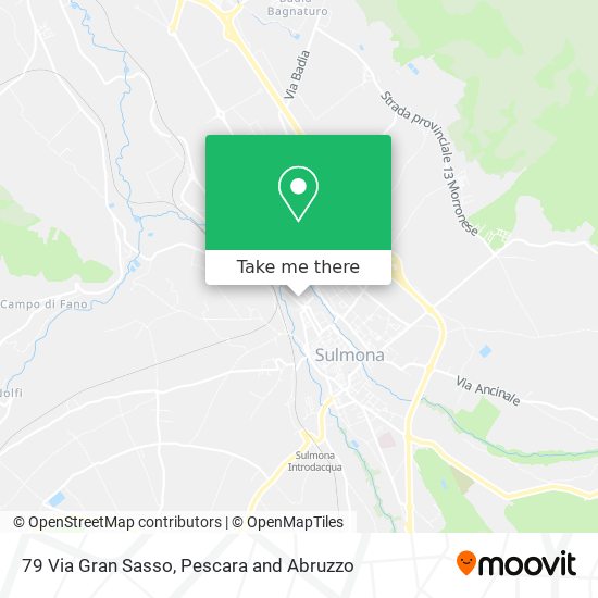 79 Via Gran Sasso map