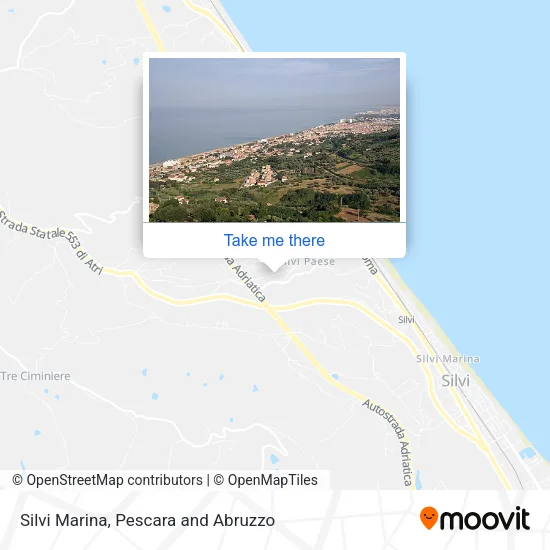 Silvi Marina map