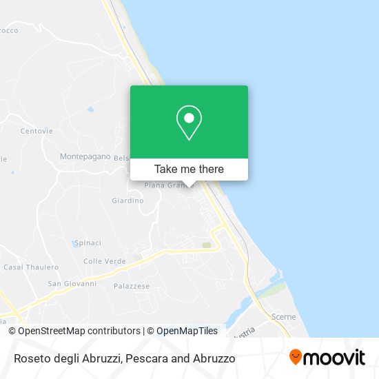 Roseto degli Abruzzi map