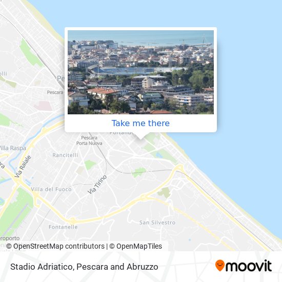 Stadio Adriatico map