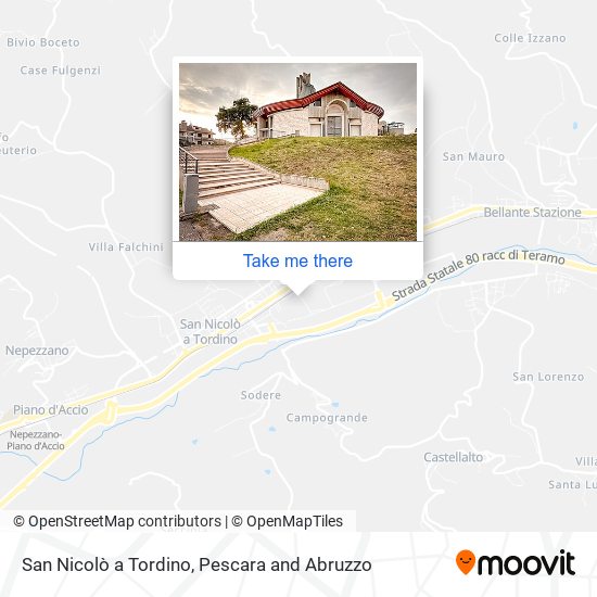 San Nicolò a Tordino map
