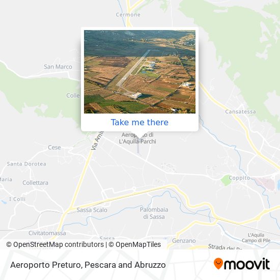 Aeroporto Preturo map