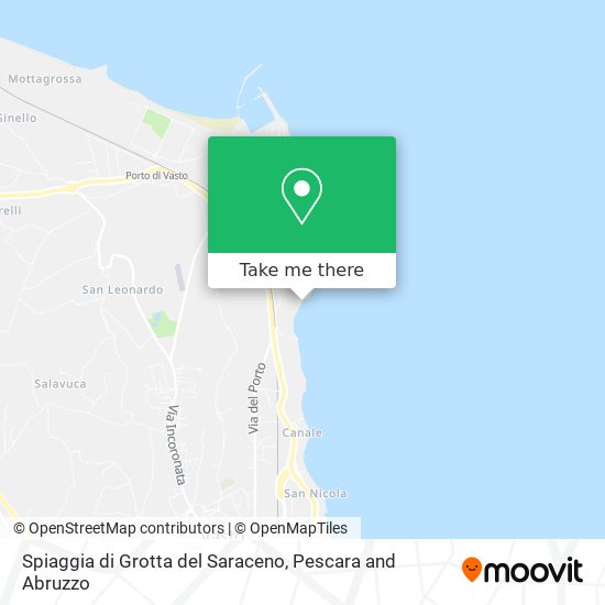 Spiaggia di Grotta del Saraceno map