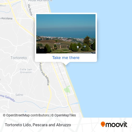 Tortoreto Lido map