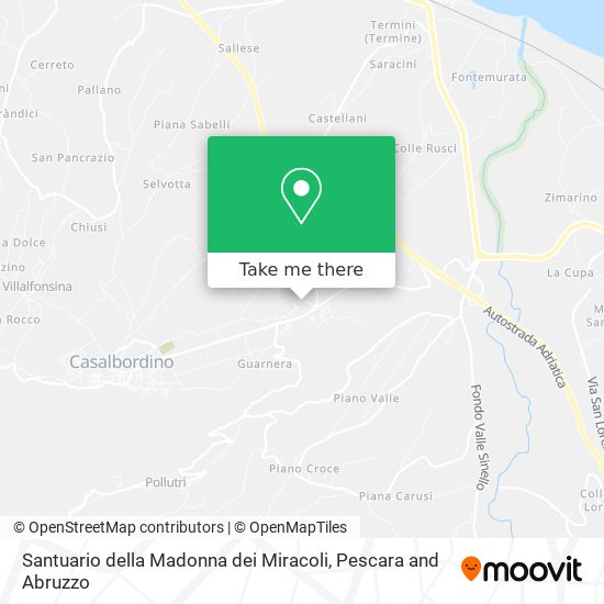 Santuario della Madonna dei Miracoli map
