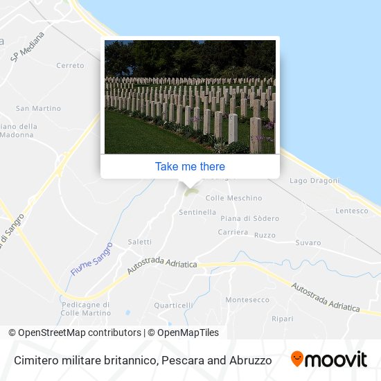 Cimitero militare britannico map