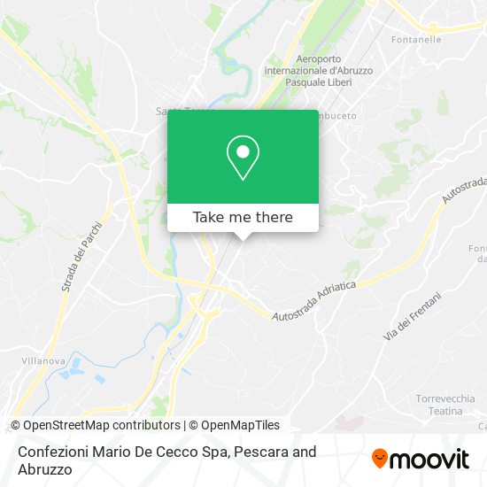 Confezioni Mario De Cecco Spa map