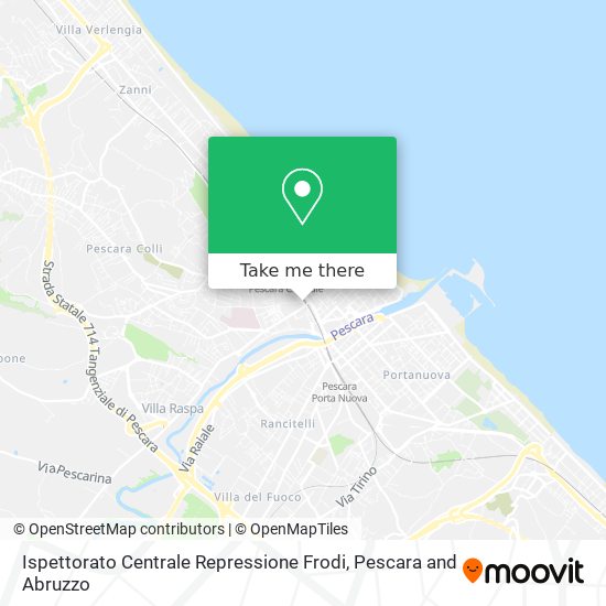 Ispettorato Centrale Repressione Frodi map