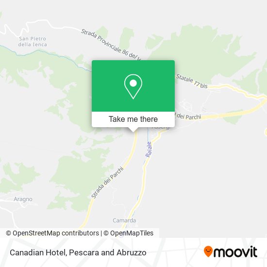 Canadian Hotel map