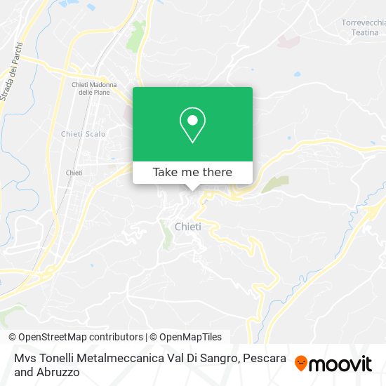 Mvs Tonelli Metalmeccanica Val Di Sangro map