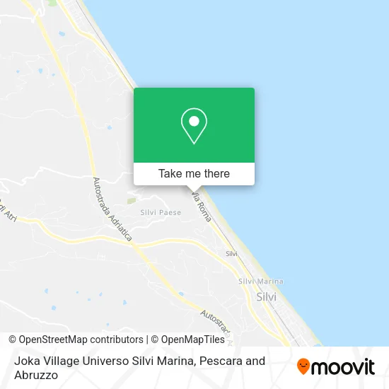 Joka Village Universo Silvi Marina map