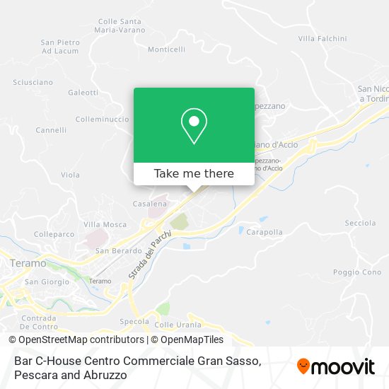 Bar C-House Centro Commerciale Gran Sasso map