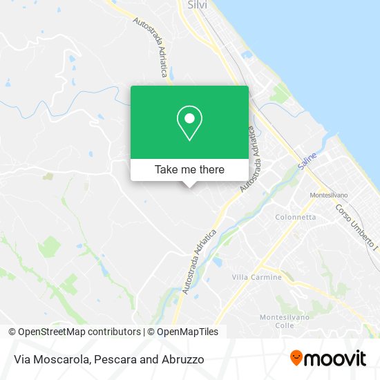Via Moscarola map