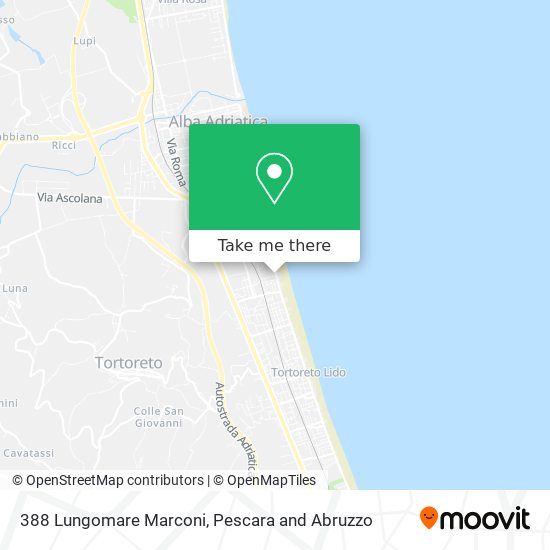 388 Lungomare Marconi map