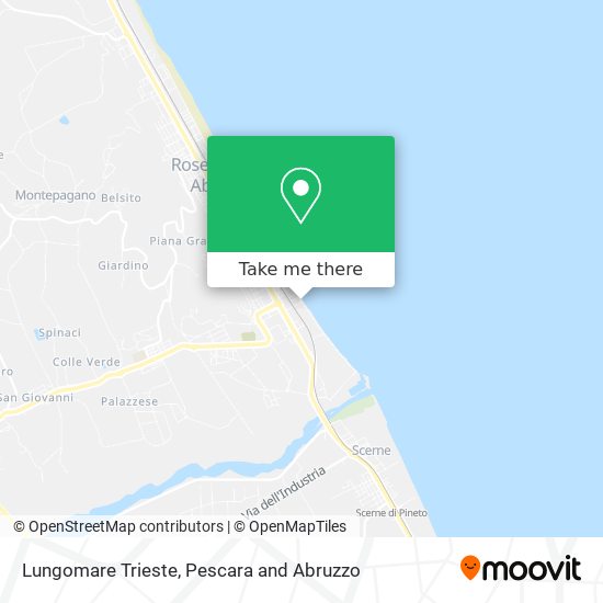 Lungomare Trieste map