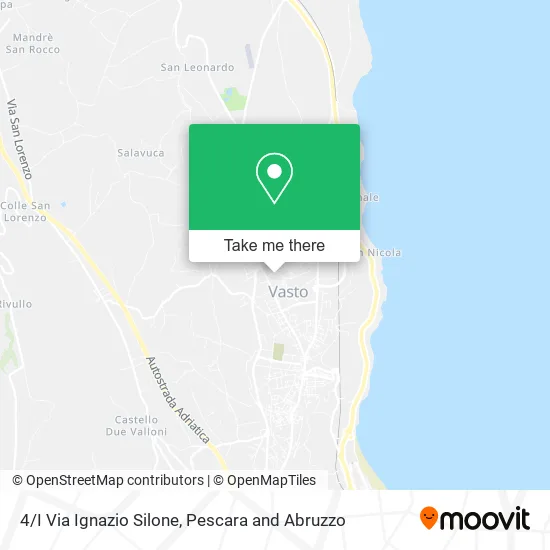 4/I Via Ignazio Silone map