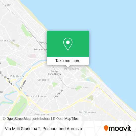 Via Milli Giannina  2 map