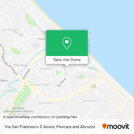 Via San Francesco D Assisi map