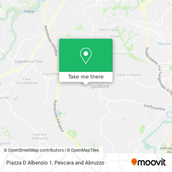 Piazza D Albenzio  1 map