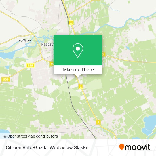 How To Get To Citroen Auto-Gazda In Pszczyna By Train Or Bus?